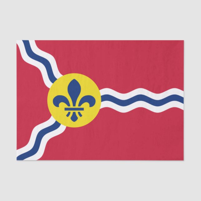Patriotic tissue paper, flag of St. Louis, USA Paper (Front)