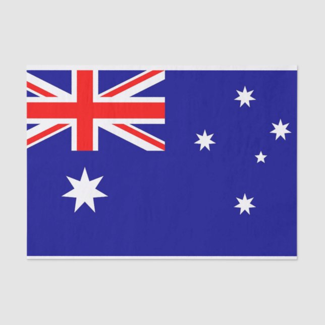 Patriotic tissue paper with flag of Australia (Front)