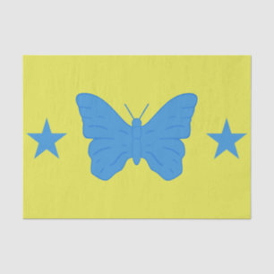 Patriotic tissue paper with flag of Bady Bassit