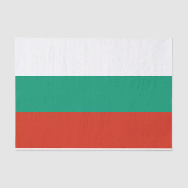Patriotic tissue paper with flag of Bulgaria (Front)