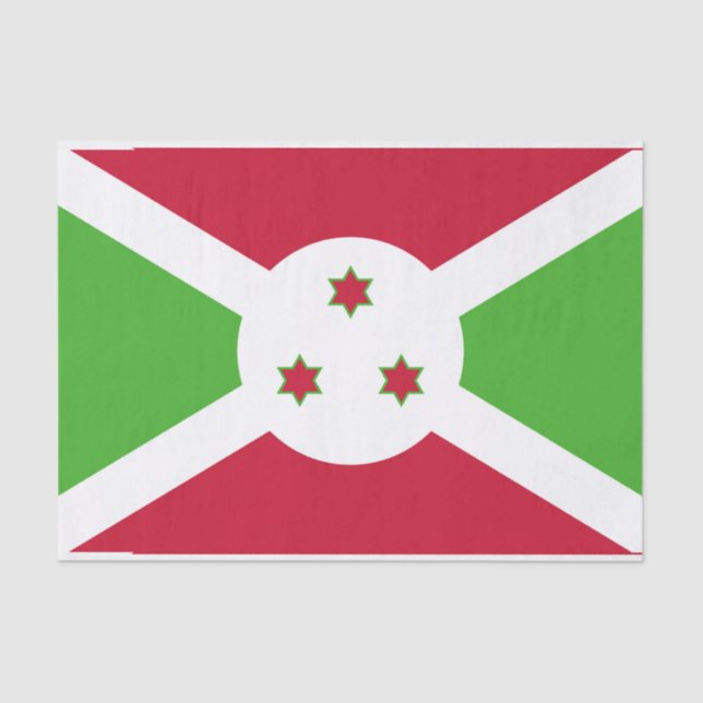 Patriotic tissue paper with flag of Burundi (Front)