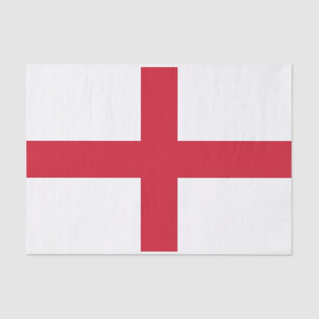 Patriotic tissue paper with flag of England (Front)