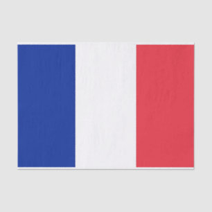 Patriotic tissue paper with flag of France