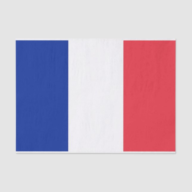 Patriotic tissue paper with flag of France (Front)