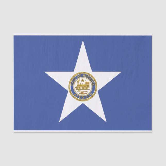 Patriotic tissue paper with flag of Houston (Front)