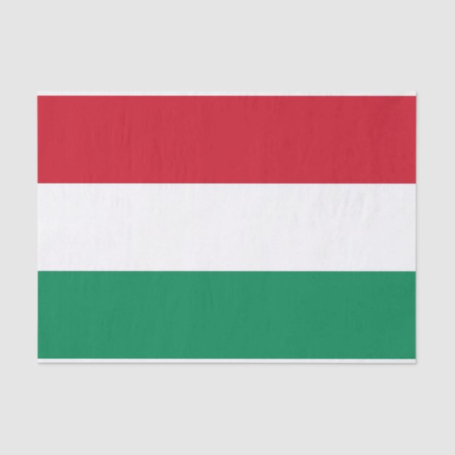 Patriotic tissue paper with flag of Hungary (Front)