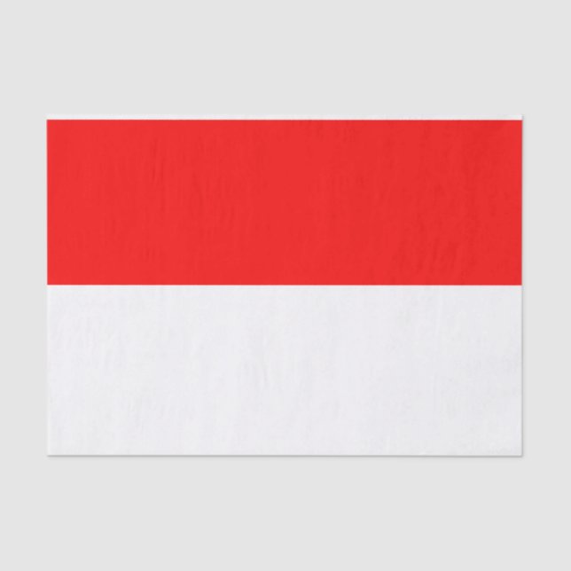 Patriotic tissue paper with flag of Indonesia (Front)