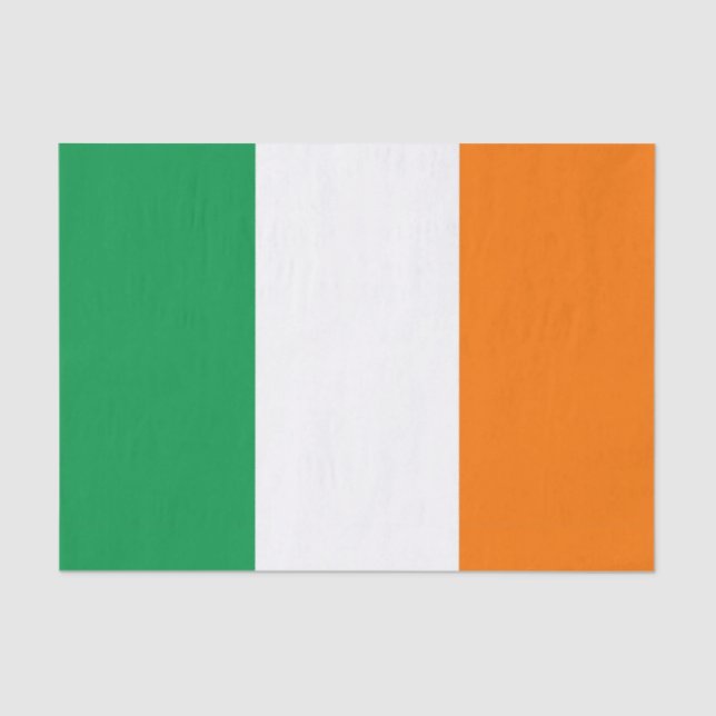 Patriotic tissue paper with flag of Ireland (Front)
