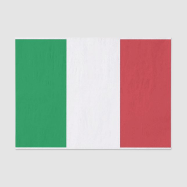 Patriotic tissue paper with flag of Italy (Front)