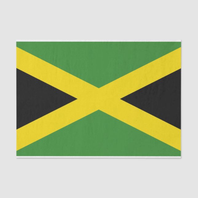 Patriotic tissue paper with flag of Jamaica (Front)