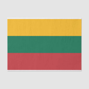 Patriotic tissue paper with flag of Lithuania
