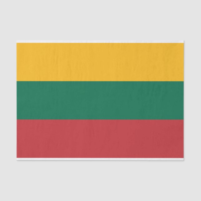 Patriotic tissue paper with flag of Lithuania (Front)