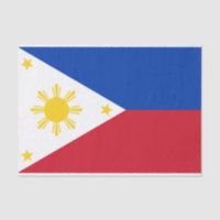 Patriotic tissue paper with flag of Philippines