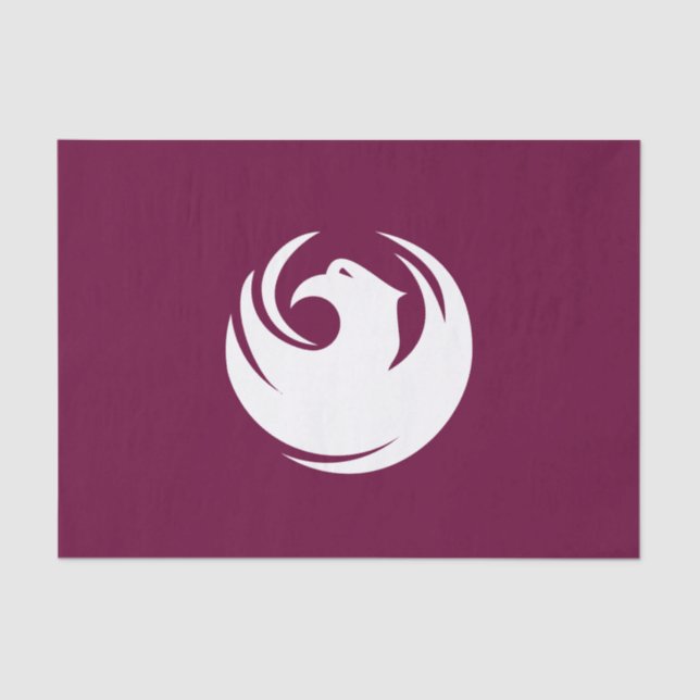 Patriotic tissue paper with flag of Phoenix City (Front)