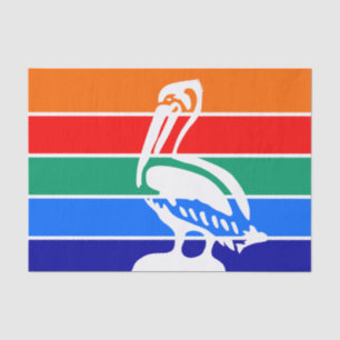 Patriotic tissue paper with flag of St. Petersburg