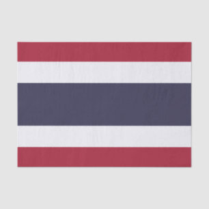 Patriotic tissue paper with flag of Thailand