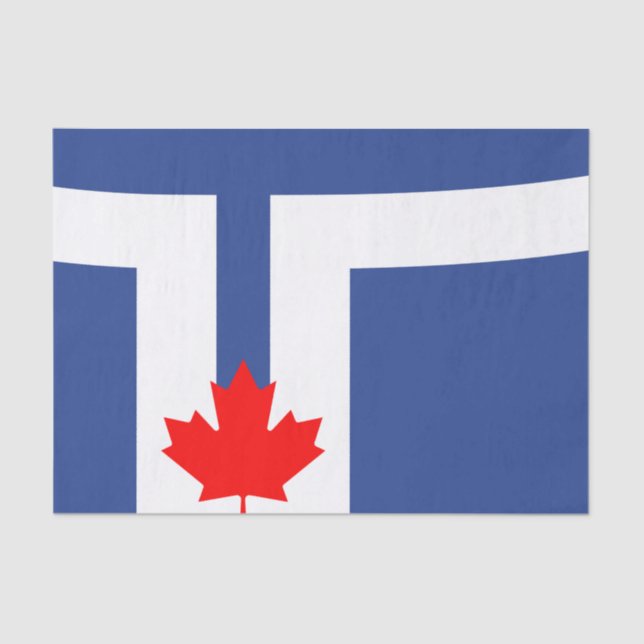 Patriotic tissue paper with flag of Toronto (Front)