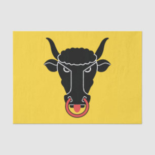 Patriotic tissue paper with flag of Uri canton