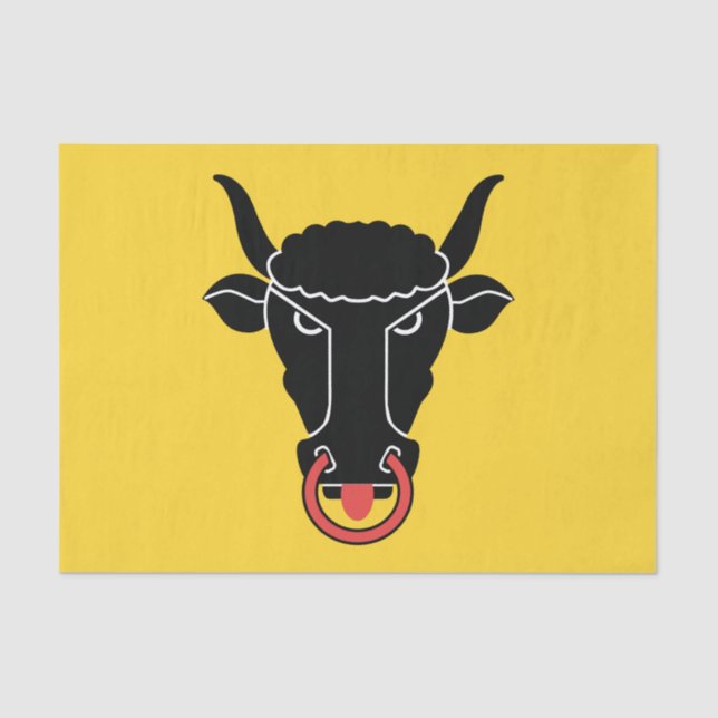 Patriotic tissue paper with flag of Uri canton (Front)