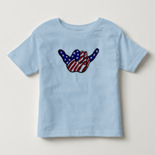 Patriotic toddler hang loose shirt