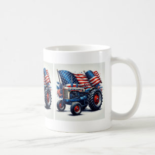 Patriotic Tractor Coffee Mug