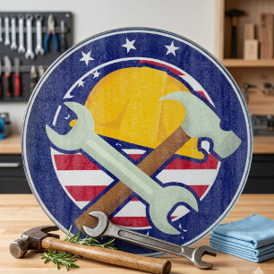 Patriotic Tradesman Cutting Board