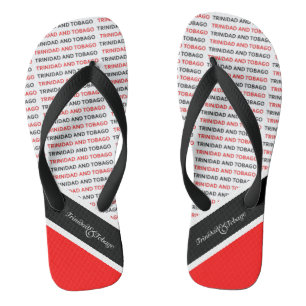 Patriotic Trinidad and Tobago Flag Colours Thongs