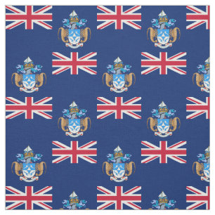 Patriotic Tristan da Cunha Flag Fabric