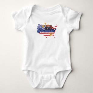 Patriotic Truckin' Baby Bodysuit