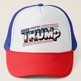 Patriotic Trump Trucker Hat