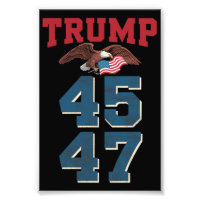 Patriotic Trump Won 45 and 47 Victory Winner Trump