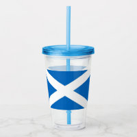 Patriotic Tumbler with flag of Scotland