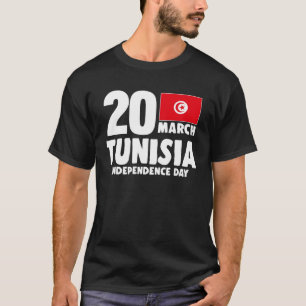 Patriotic Tunisia Flag Tunisian Independence Day T-Shirt