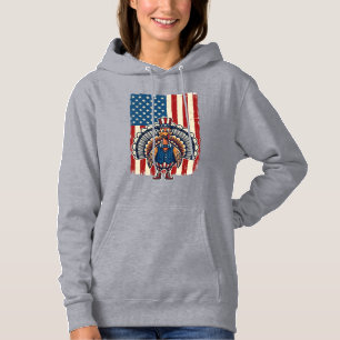 Patriotic Turkey Flag Vintage Engraving Shirt Desi