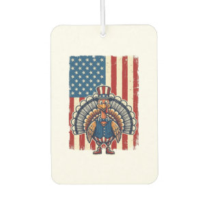 Patriotic Turkey Flag Vintage Engraving Shirt Desi Car Air Freshener