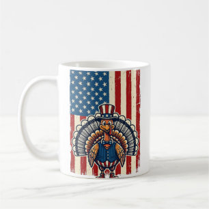 Patriotic Turkey Flag Vintage Engraving Shirt Desi Coffee Mug