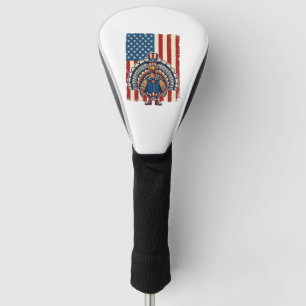 Patriotic Turkey Flag Vintage Engraving Shirt Desi Golf Head Cover
