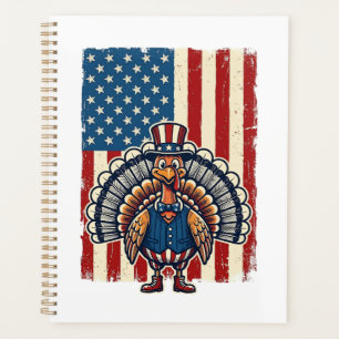 Patriotic Turkey Flag Vintage Engraving Shirt Desi Planner