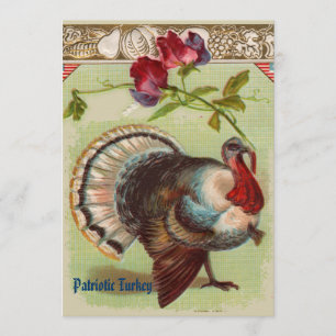 Patriotic Turkey Party Invitation