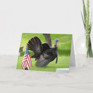 Patriotic Turkey Strut Card