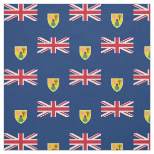 Patriotic Turks and Caicos Islands Flag Fabric