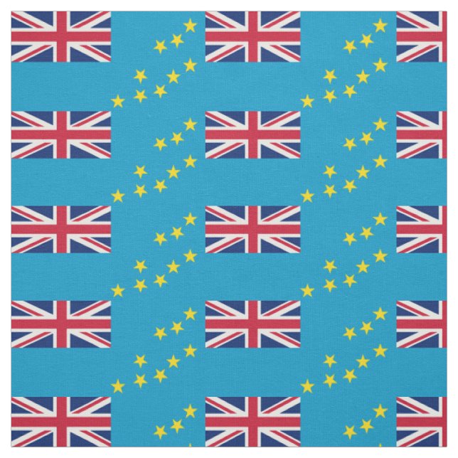 Patriotic Tuvalu Flag Fabric (Swatch)