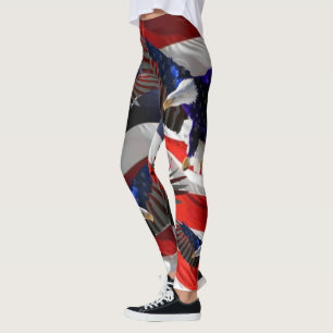Patriotic U.S.A. FLAG CBDOilPrincess Leggings