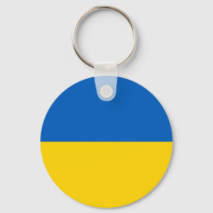 Patriotic Ukraine Flag Key Ring