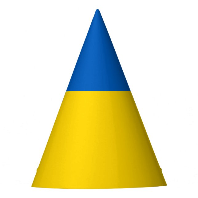Patriotic Ukraine Flag Party Hat (Front)