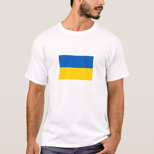 Patriotic Ukraine Flag T-Shirt (Front)