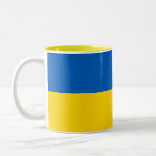 Patriotic Ukraine Flag Two-Tone Coffee Mug