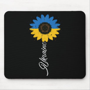 Patriotic Ukraine Sunflower Ukrainian Women Girls  Mouse Pad