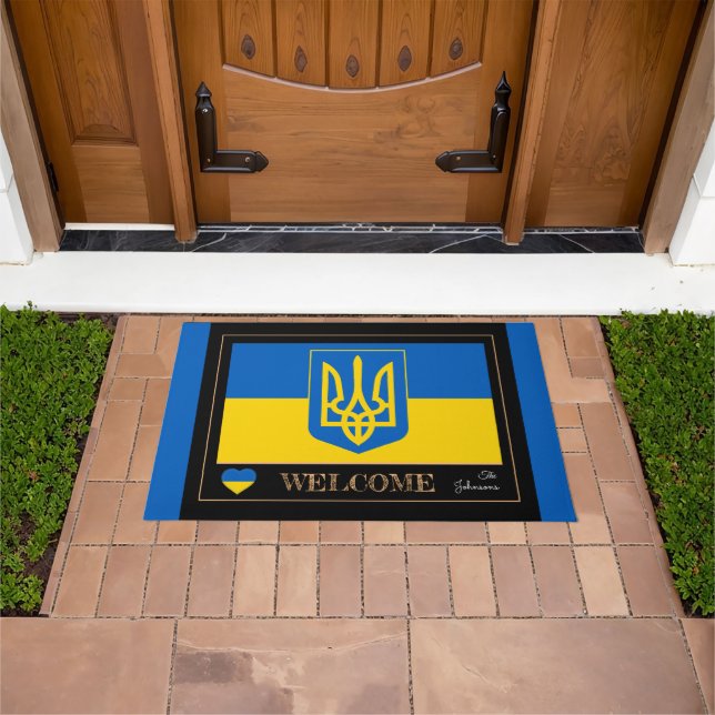 Patriotic Ukraine, Ukrainian Flag mats / Welcome (Outdoor)