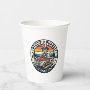 Patriotic Uncle Sam Cat Retro Sunset T-Shirt (5)_1 Paper Cups